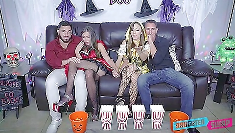 Spanish girl with her boyfriend